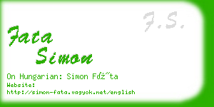 fata simon business card